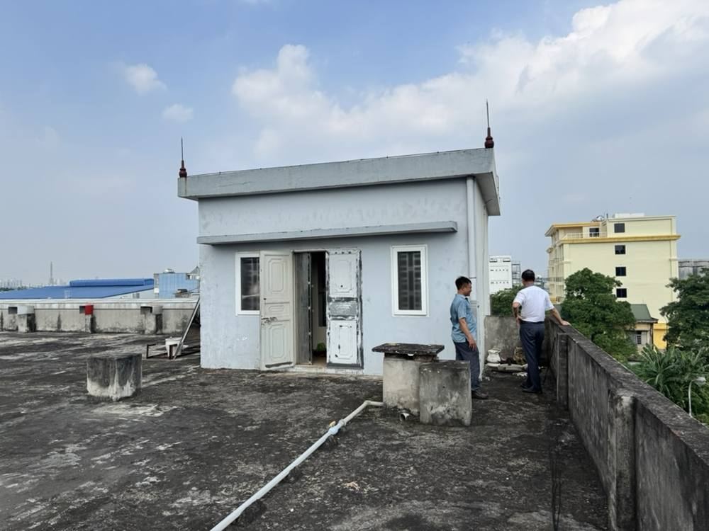 Khảo sát sân thượng cùng chủ đầu tư – HQ PCCC